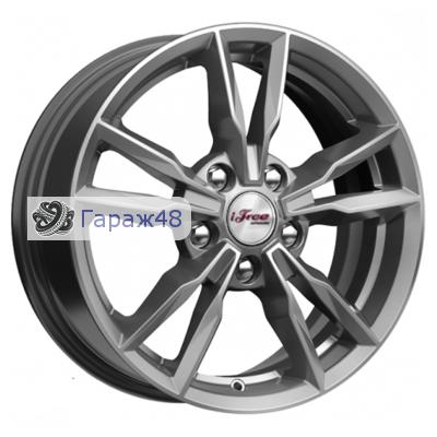 iFree Ikigai R16 / 6.5J PCD 5x114.3 ET 50 ЦО 66.1 Литые Темно-серебристый